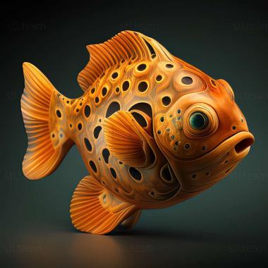 3D model Calico fish (STL)